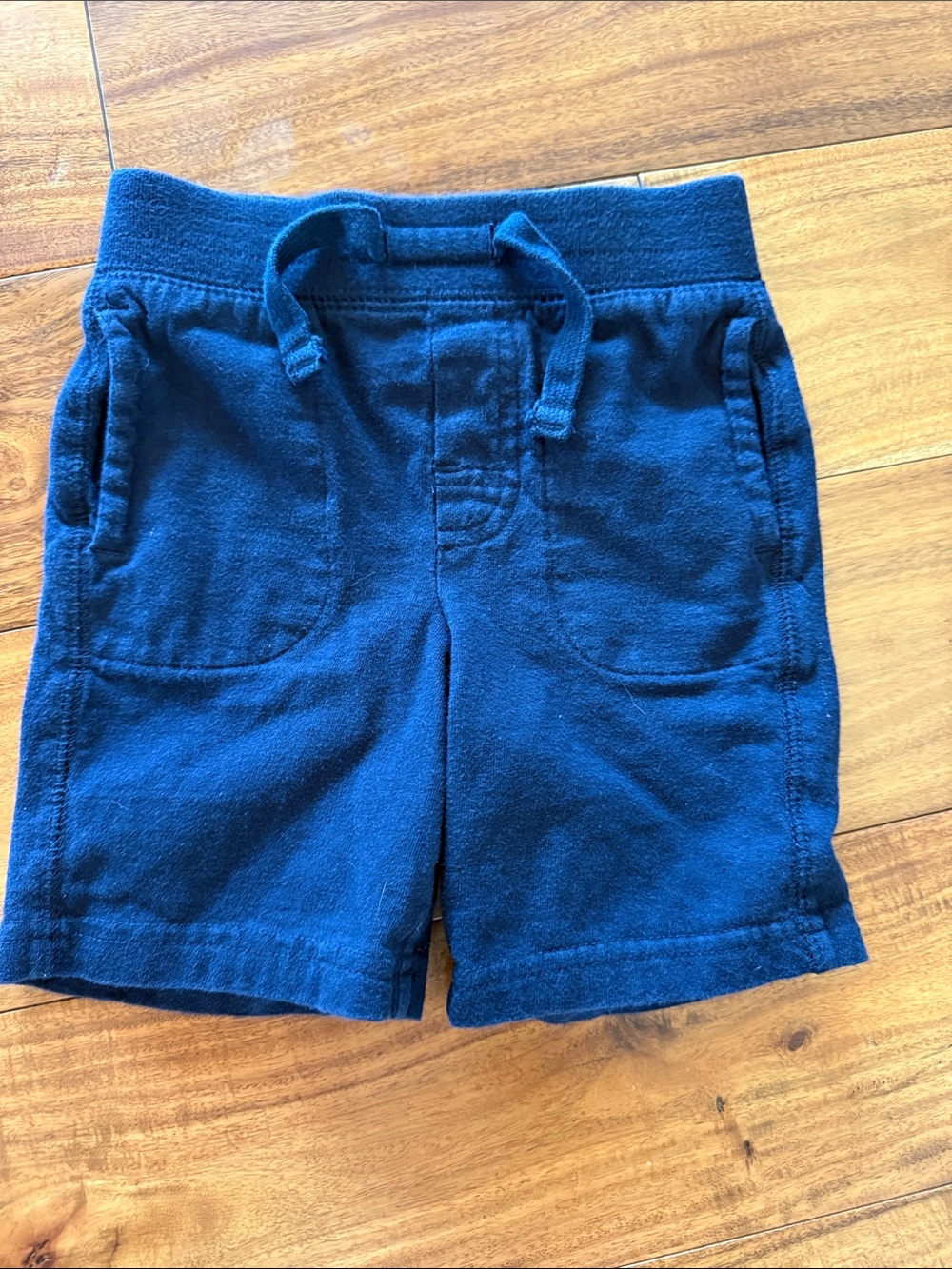 GAP Navy Blue Terry Drawstring Shorts for Kids